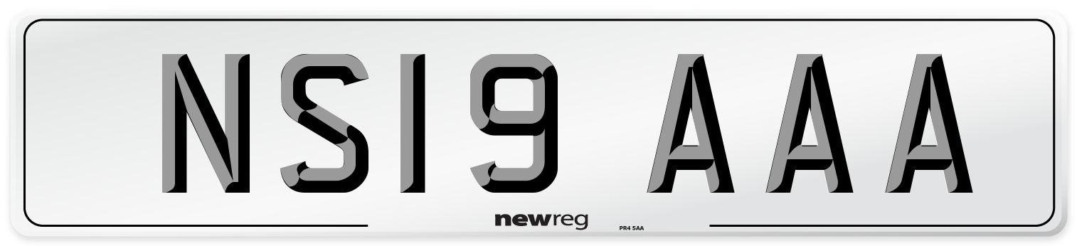 NS19 AAA Number Plate from New Reg